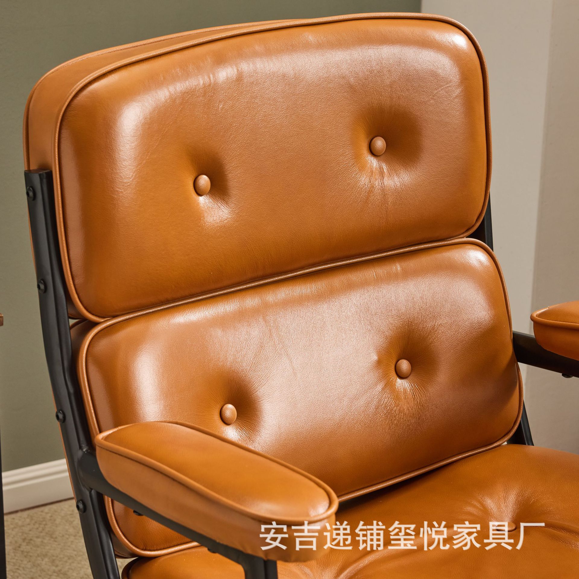 ロビンコンピュータ椅子快適長居家庭用書斎椅子本革レトロ椅子オフィス椅子ソファー椅子回転椅子