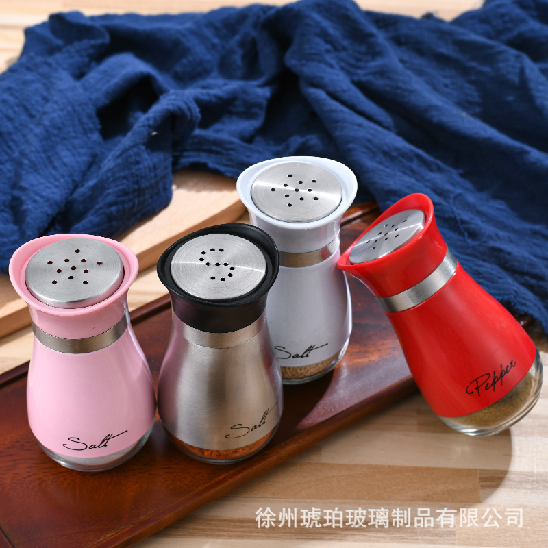 Pingüino pequeño condimento de acero inoxidable botella imprimible cocina pimienta comino condimento botella SP condimento tarro barbacoa condimento botella