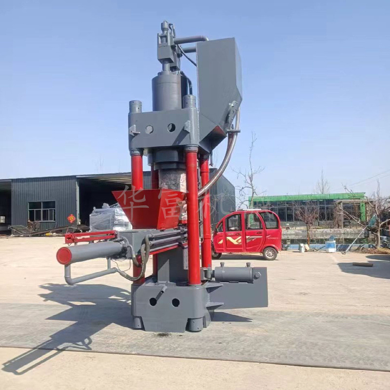 400吨四柱金属粉沫压饼机铁销压饼机全自动自动上料铝削压饼机