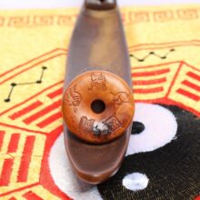 雷击枣木桃木挂件吊坠十字天经七星五岳真形太极八卦阴阳鱼平安扣