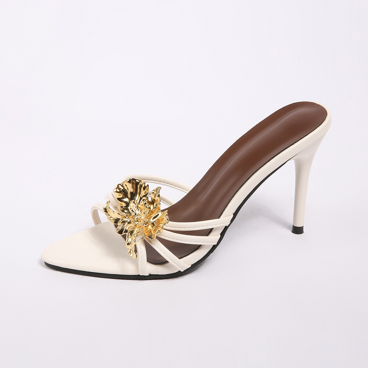 Beige, flowered