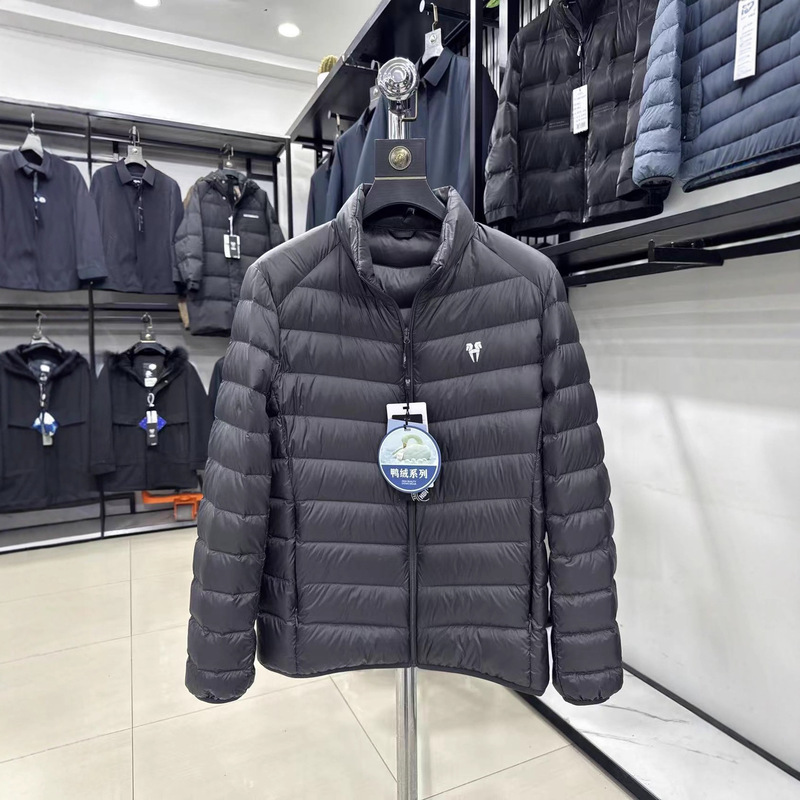 Great Value for Money! 90 Duck Down! Foreign Trade Men's Autumn and Winter Lightweight, Warm and Comfortable Stand-Up Collar Casual down Jacket Trendy