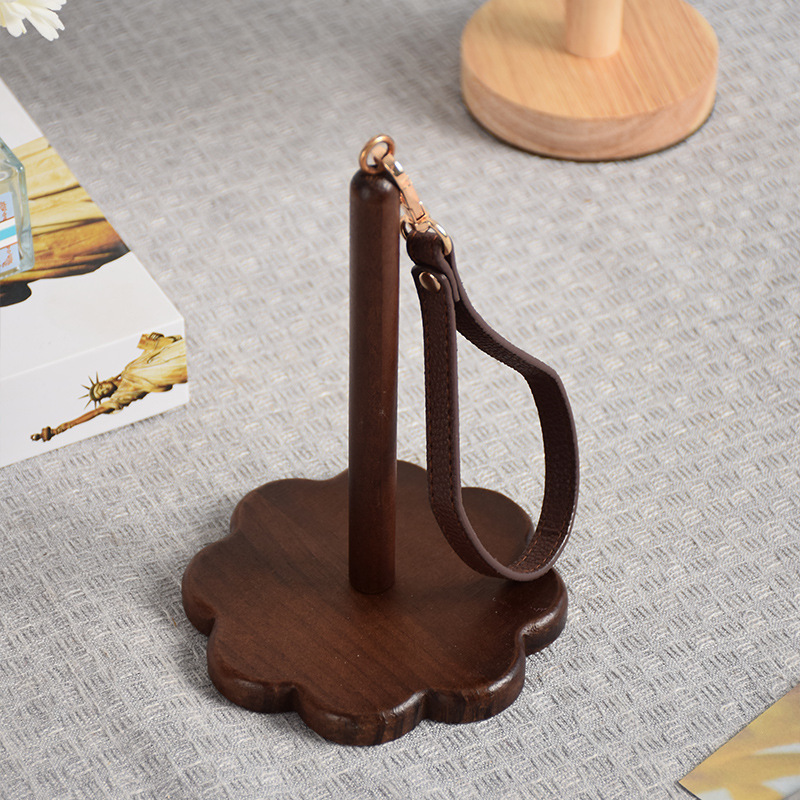 Wrist yarn holder de madera sólida Wrist yarn holder portátil