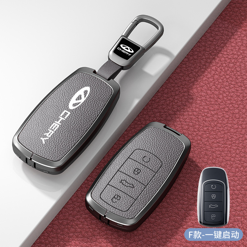 모델 F 회색 아연 합금 쉘 + 자동차 로고 사각형 버클