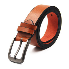 Direct Manufacturer Sales imitation leather belt for men, alloy needle buckle pants belt, denim business casual versatile antique style belt wholesale
