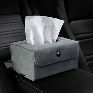 Car tissue box hanging armrest box car interior chair back paper bag folding family car dual-purpose carton seat type
