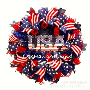 �������������ջ��h��ȦUSA�W�z��welcome�T�����b�Temu Wreath