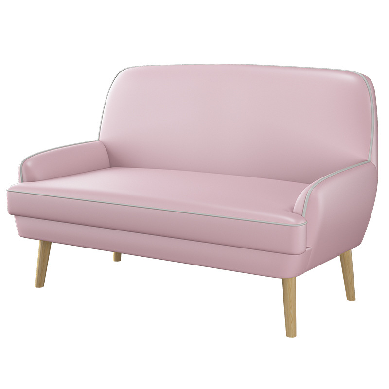 Sofá doble (cuero rosa)