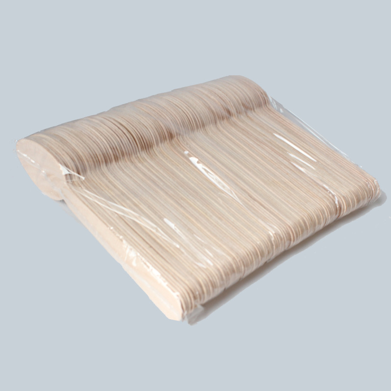 140 cuchillos y tenedores desechables cucharas de tres piezas set cubiertos de madera ecológicos set para llevar filete cuchillo de madera postre cucharas de madera