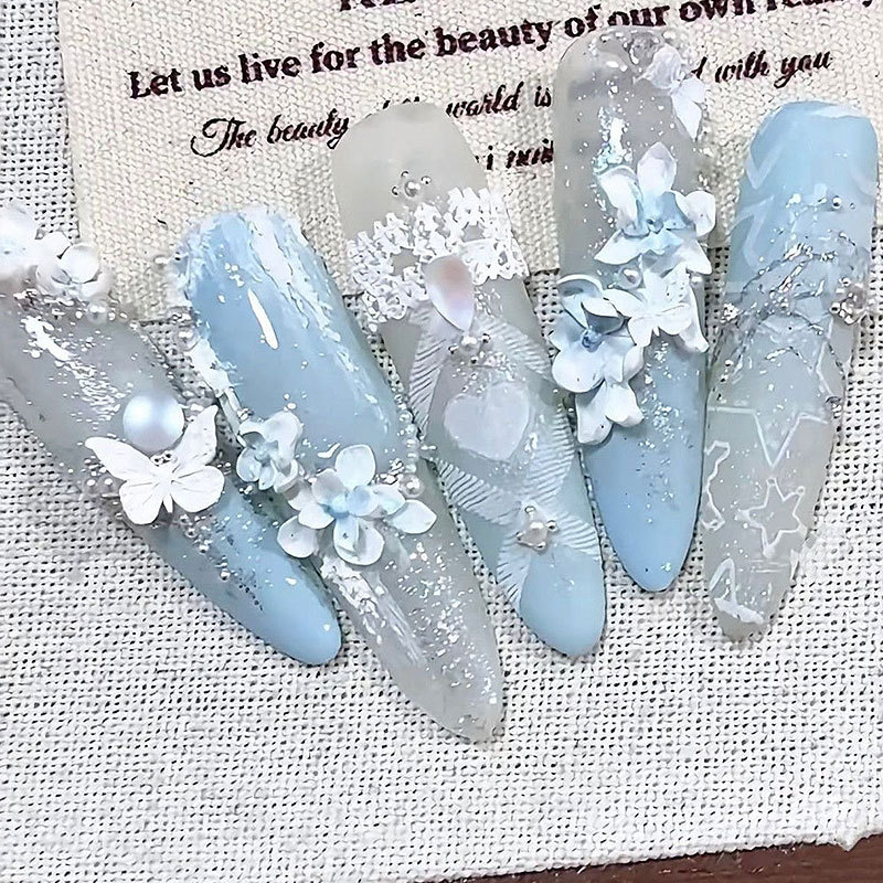 立体レリーフ花蝶ネイルアートデコレーション DIY 高透明モールド彫刻接着剤ネイルアート接着剤ネイルデコレーション|undefined