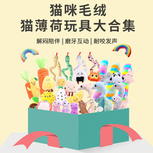 宠物用品亚马逊爆款可爱毛绒猫薄荷猫玩具大集合自嗨解闷猫咪玩具