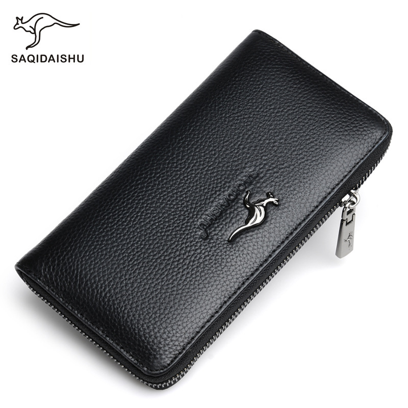 Saqidaishu Cross-Border Men's Wallet Trendyy Casual Clutch Bag Multi-Card Slot Long Wallet