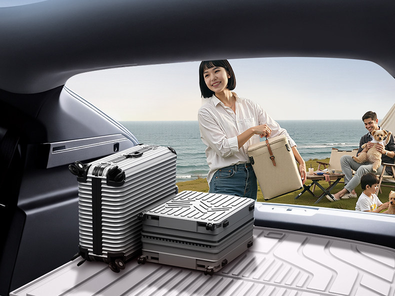 Suitable for the new AITO M9 trunk mat TPE26 model, five or six-seater Huawei car interior modification decorative accessories floor mat