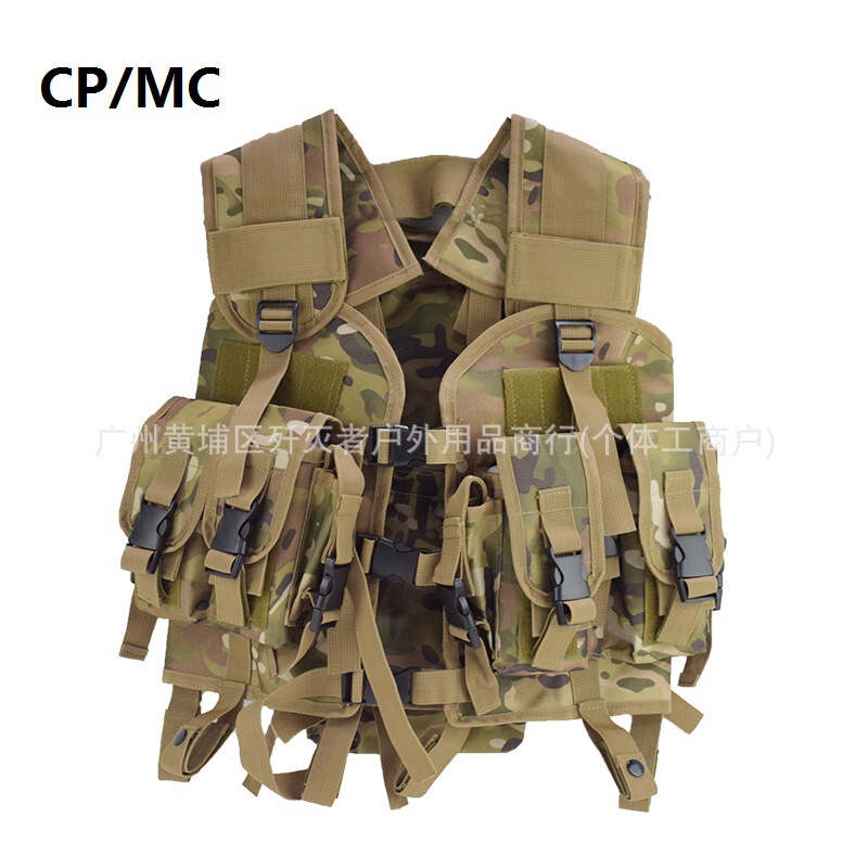 Factory Direct Sales Tactical Seal Vest Military Fans Outdoor Cs Tactical Vest Field Camouflage Training Vest Ready Stock