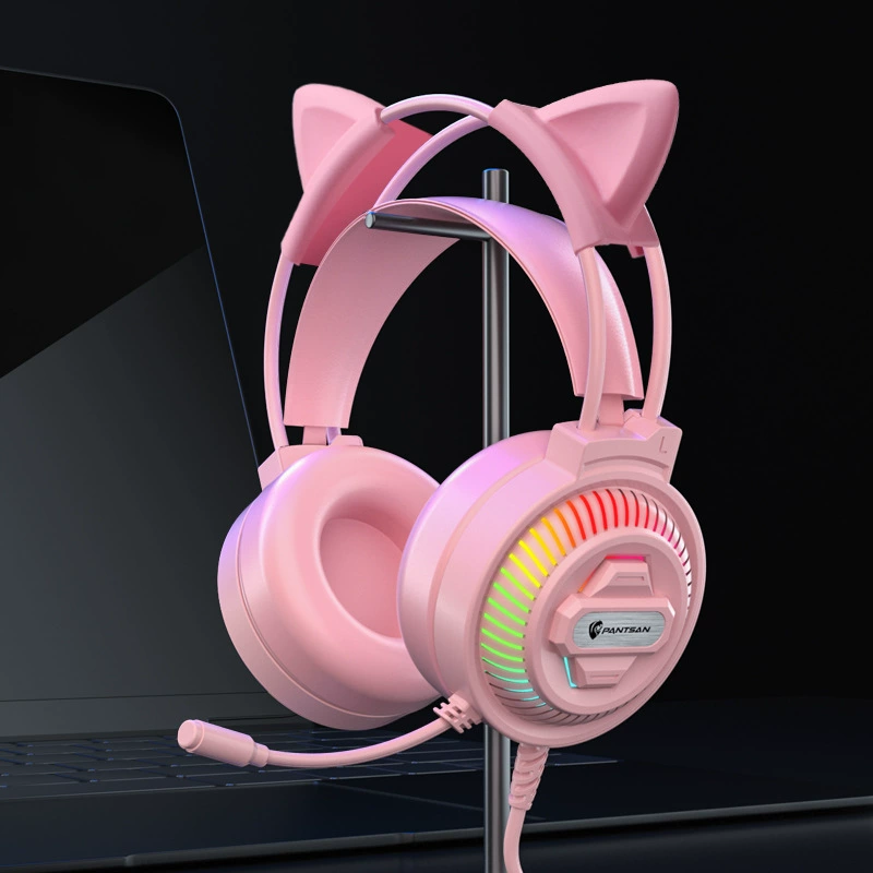 Кросс-бордер спот Пансен 7.1USB компьютерная гарнитура с курицей кабель проводная гарнитура гарнитура с пшеничным славой RGB игра