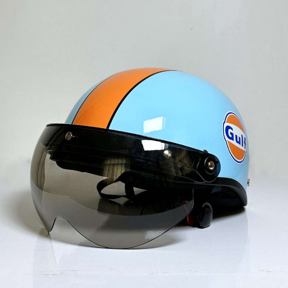 M 미러가 있는 블루 오렌지 GULF