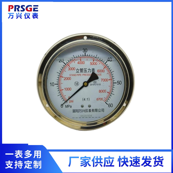 厂家供应仪器仪表 6“石油比例表抗震压力表YN150ZT/5800psi