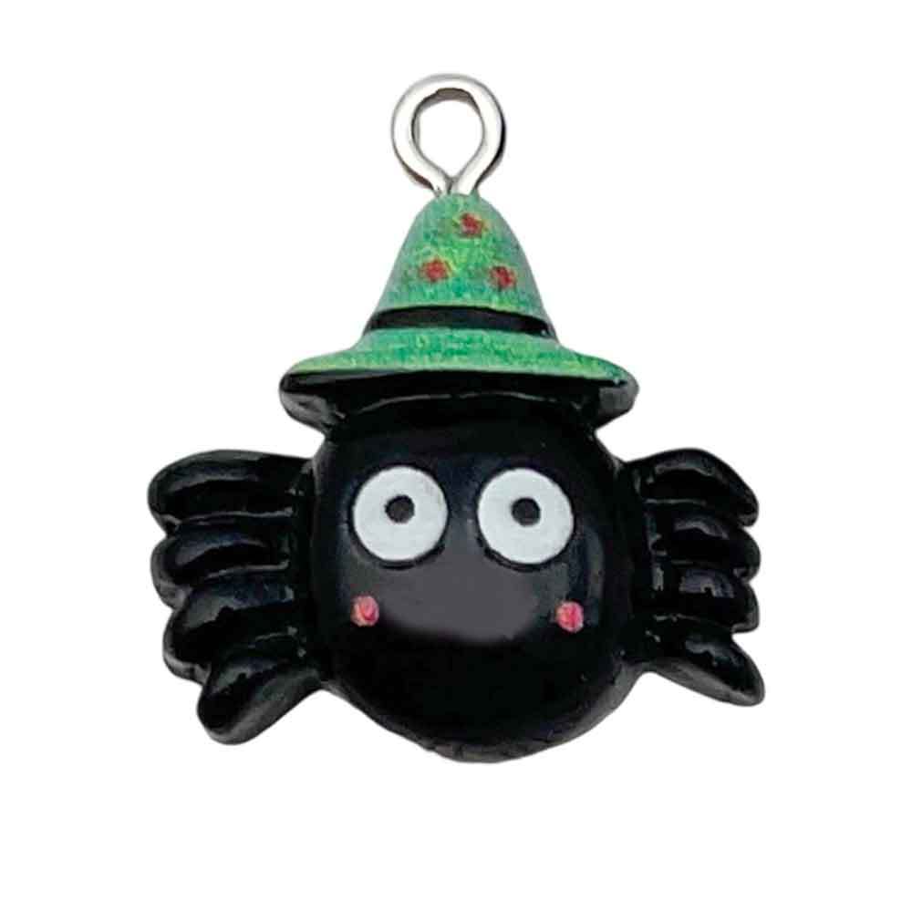 Nuevos accesorios de resina calabaza Halloween esqueleto fantasma fiesta DIY joyería pequeña decoración colgante