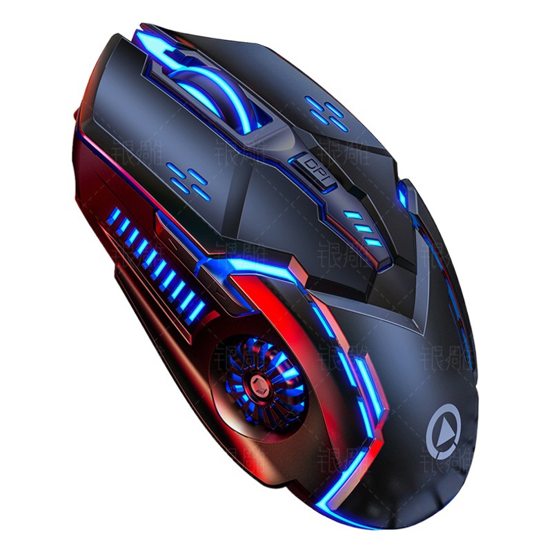 Plata talla A9 luminoso mudo juego ratón inalámbrico chica Rosa portátil accesorios transfronterizos modelo privado al por mayor