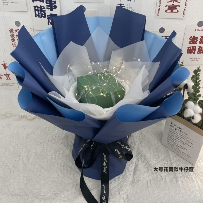 無料パッケージ半完成花束誕生日クリエイティブフラワースナックベビーブレスペーパータオルフラワーその他と無料配送|undefined