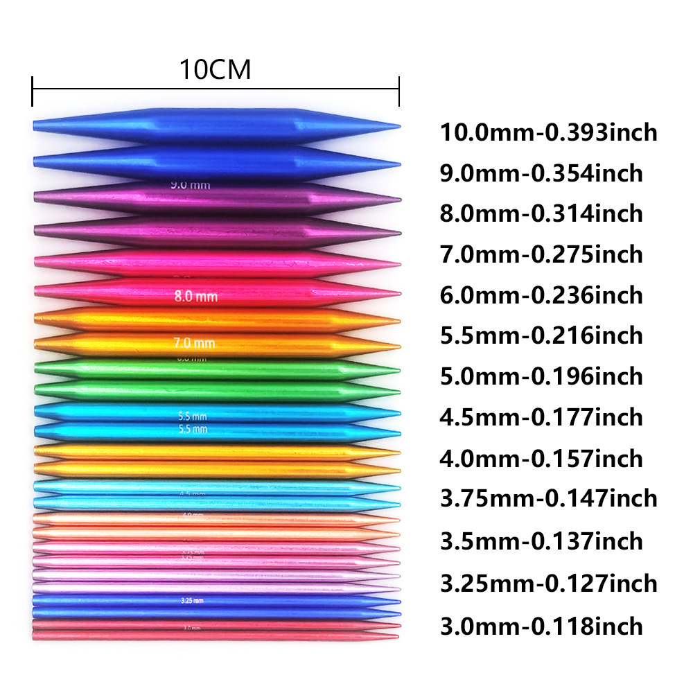 Herramientas de tejido aguja de suéter desmontaje aguja de anillo de cambio de cuerda aguja de ciclo de alúmina aguja de rueda 13 pagar un conjunto de PU