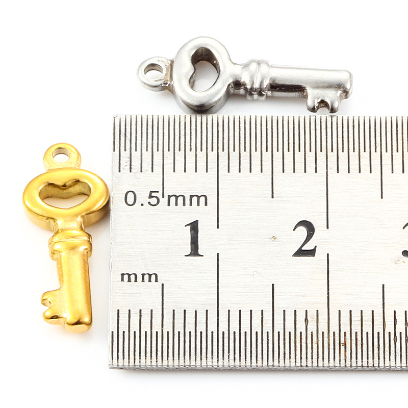 Key Pattern 5 PCS/Package 304 Stainless Steel Key Pendant DIY Jewelry Accessories Pendant Necklace Bracelets