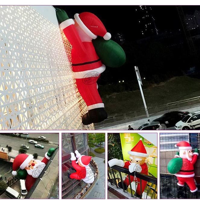 インフレータブルサンタクロース雪だるまエアモードモールの不動産バークリスマス中庭美陳装飾イベントモデル|undefined