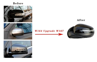 and BMW rearview mirror assemblies, Rearview mirror/rearview mirror - mercedes-benz-w164-modified-to-w167