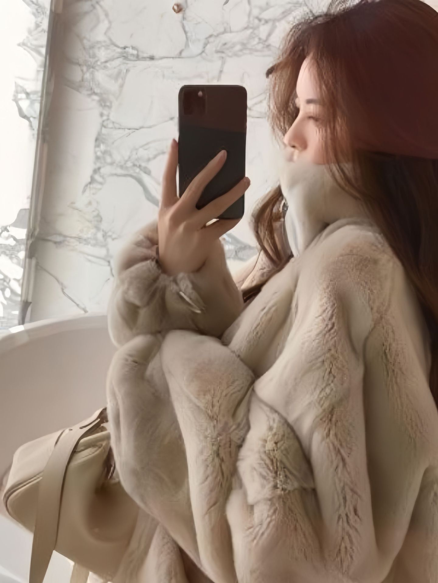 라이트 브라운 컬러 [스탠드 칼라 스타일]