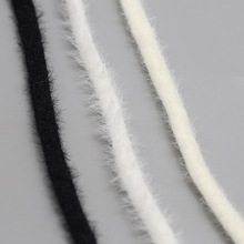8mm秋冬毛绒绳子空心帽带服装辅料手工diy蝴蝶结鲜花绒带材料