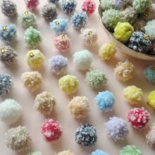 15mm�n�������pɫ��ëë�����DIY����朒�����h�ֹ����