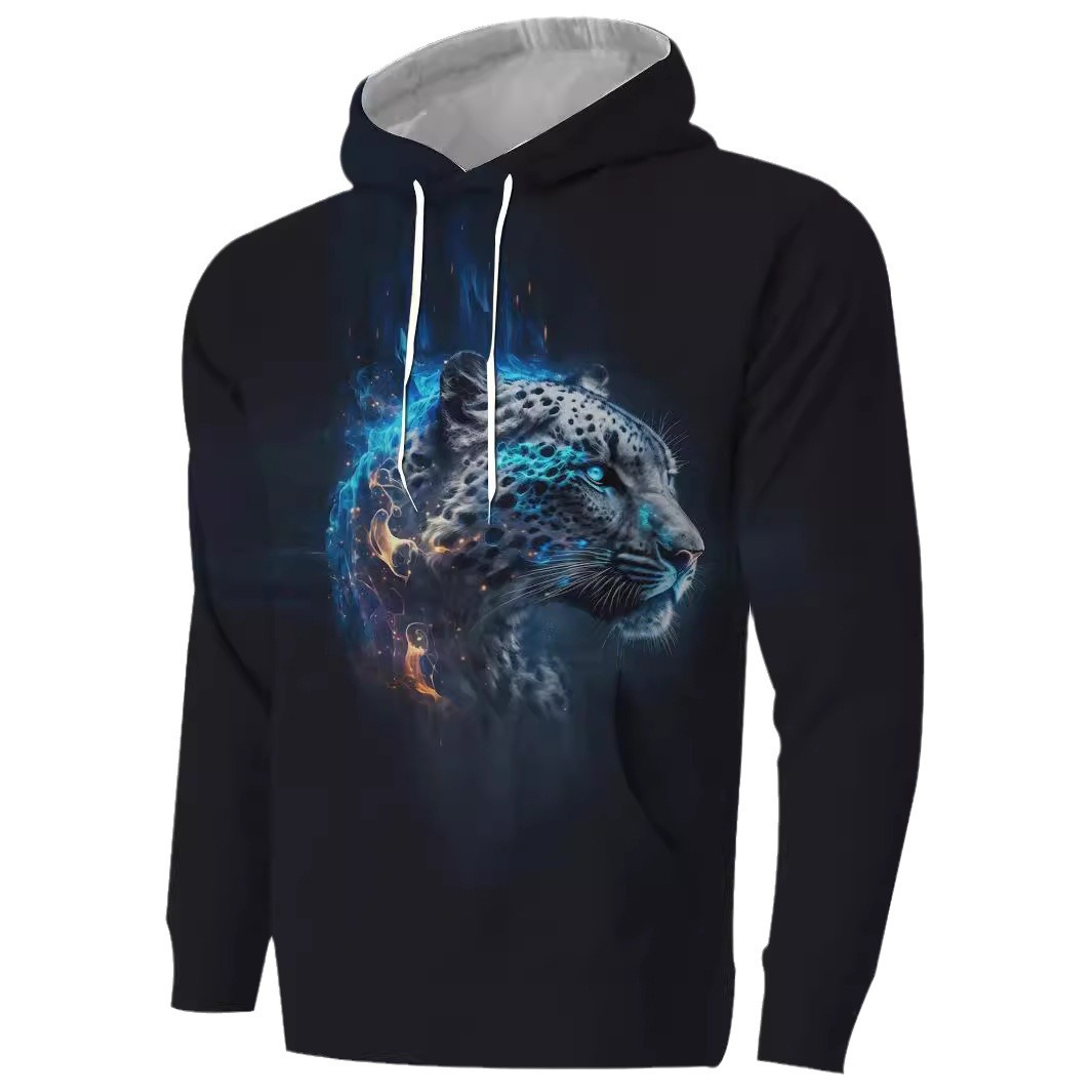 Abbigliamento Uomo Felpe con cappuccio Felpa con cappuccio a maniche lunghe stampata in 3D per uomo in autunno e inverno_voghion.com