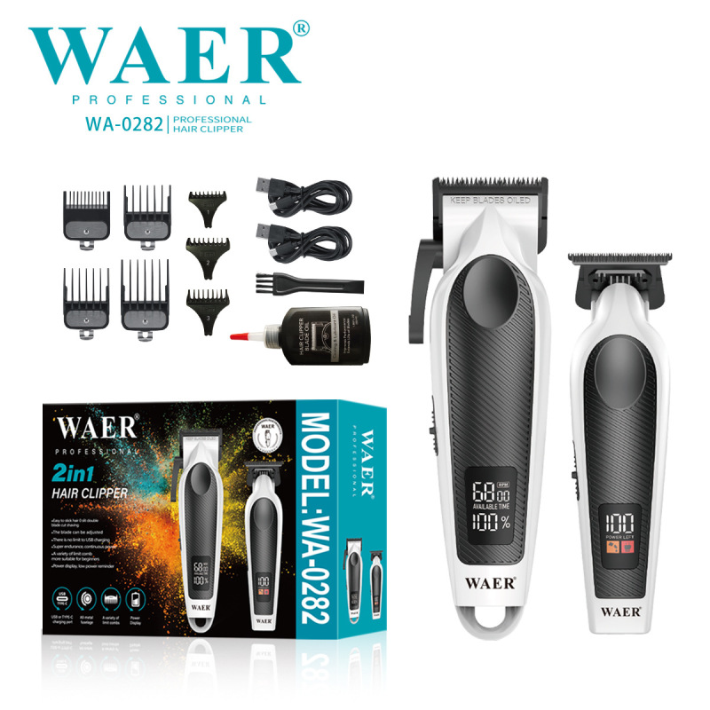 WAER新款理发器电推剪电推子理发神器理发工具油头雕刻套机专业款|undefined