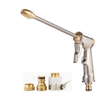 High pressure car wash water gun – Metal car wash gun, high-pressure household - metal-long-gun-multi-functional-connector