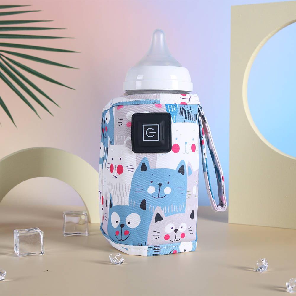Bottle Insulation Cover for Kittens USB Heated Constant Temperature Portable Bottle Cover Household Milk Warmer Constant Temperature Milk Warmer Cover for Going Out