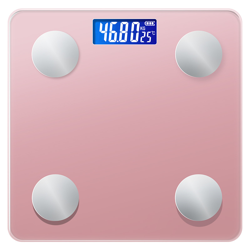Pink rechargeable weight scale