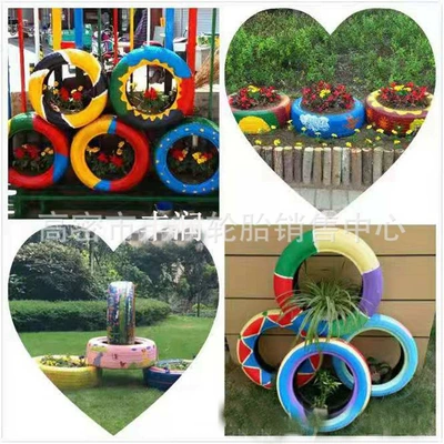Waste Tire Kindergarten Depicts Yolsuzluq şinləri