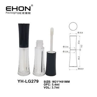 厂家定制 3.7ml唇釉管唇彩管小蛮腰瓶小唇彩瓶AS试用装化妆品包材