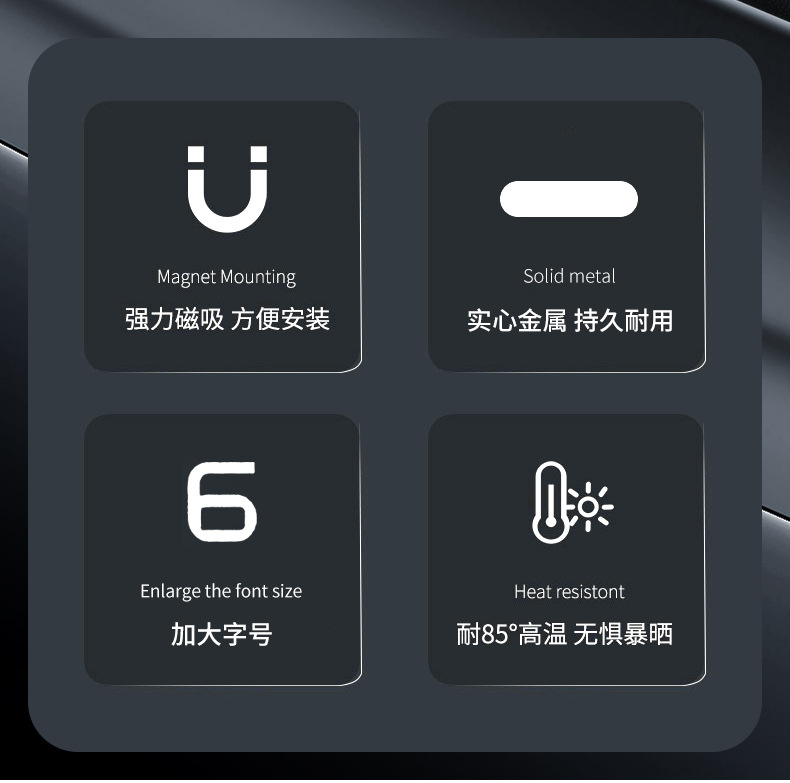 Leapmotor 5 parking number plate, Leapmotor 8 temporary parking sign, titanium 3 high-end decorative ornaments collection