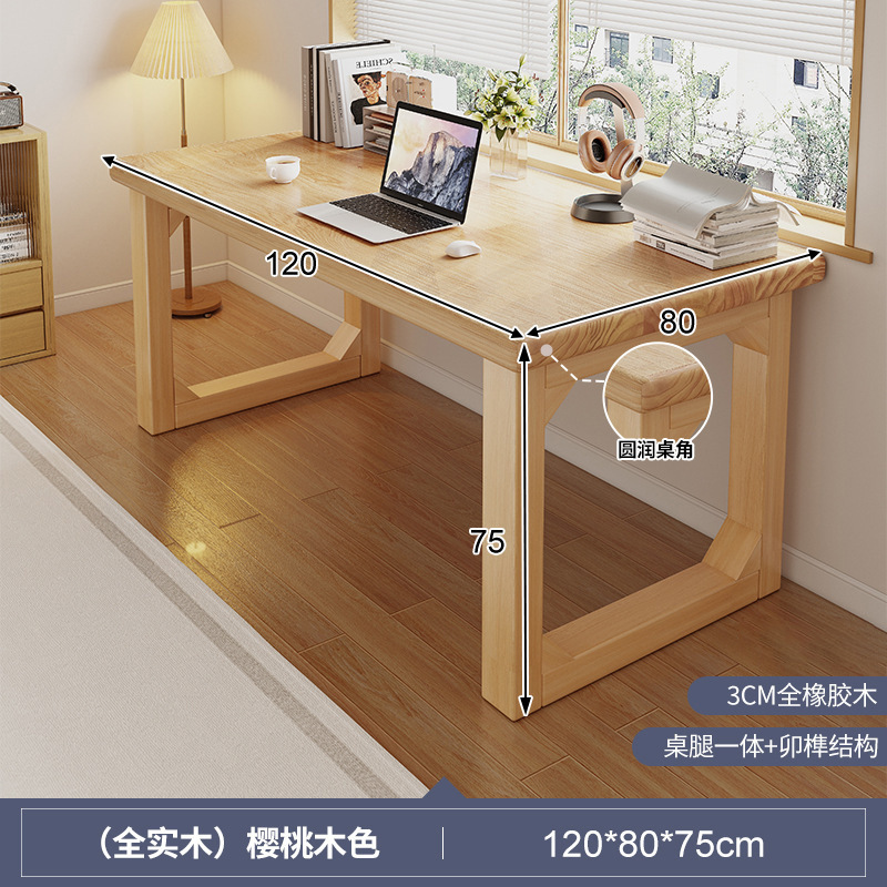 Escritorio de madera maciza, escritorio para el hogar de los estudiantes, escritorio de oficina simple doble, mesa de computadora de tira larga para sala de estar, banco de trabajo