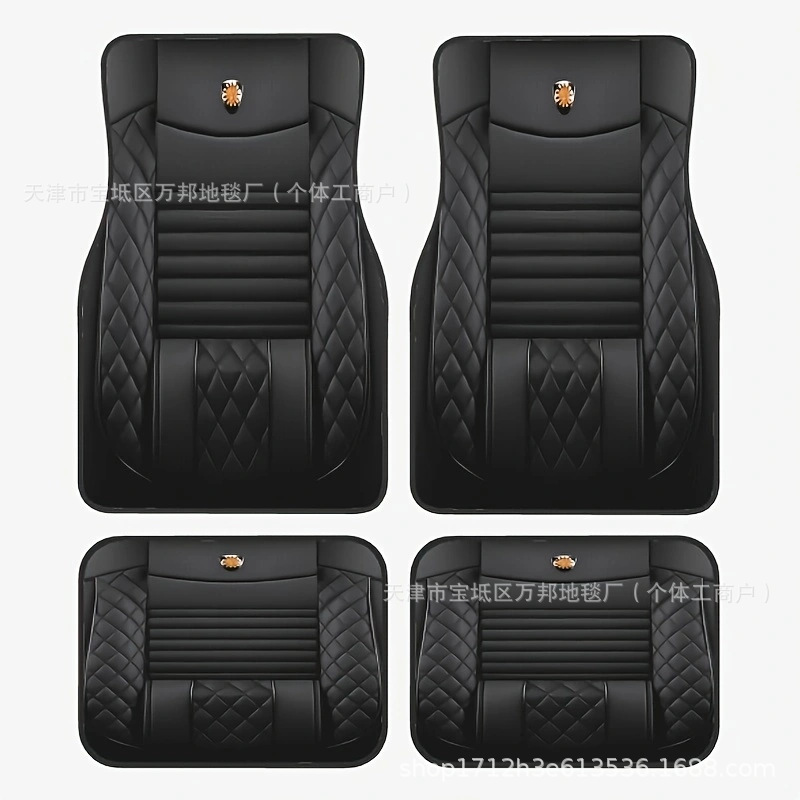 Cross-Border Amazon Tamu Creative Best-Selling Car Floor Mats Four-Piece Set, Stain-Resistant, Easy to Care For, Customizable, Drop-Shipping, Wear-Resistant