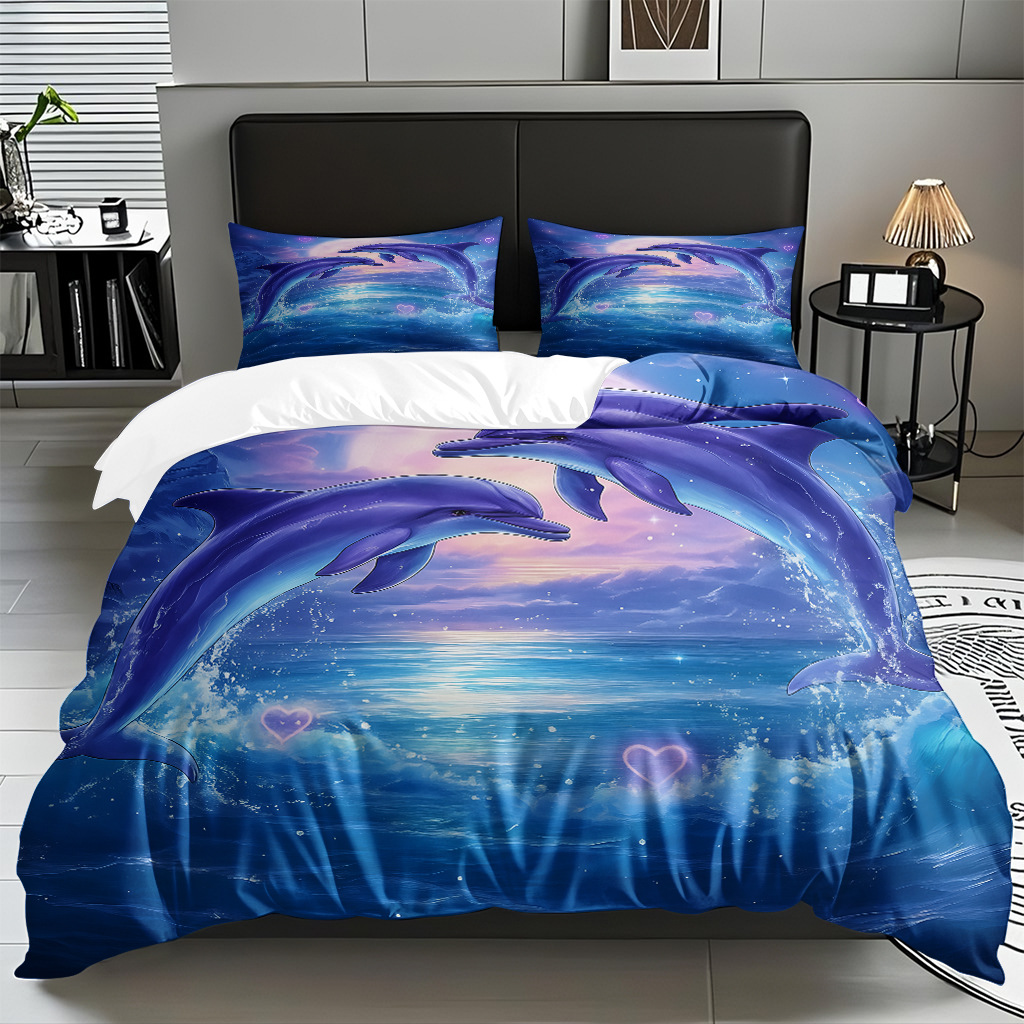 Ventas transfronterizas calientes de una variedad de patrones de reliquias marinas impresión digital colcha