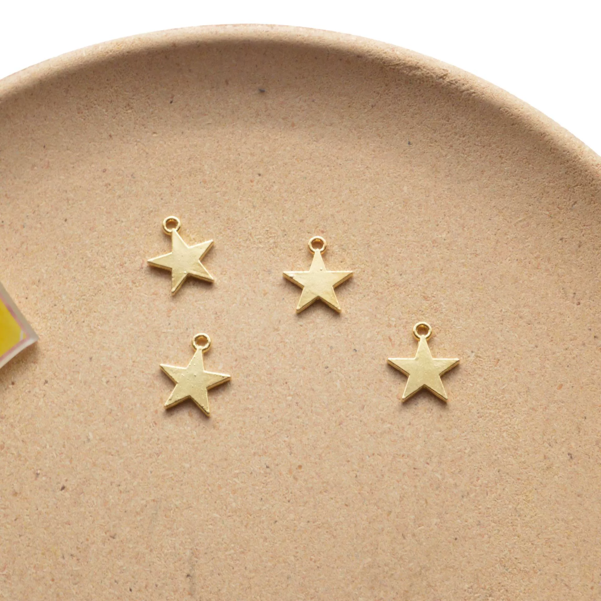 Аксессуары из сплава Твердые пятиконечные звезды аксессуары для волос кулон браслет DIY кулон Кристалл Капля клей материал корпуса мобильного телефона металл