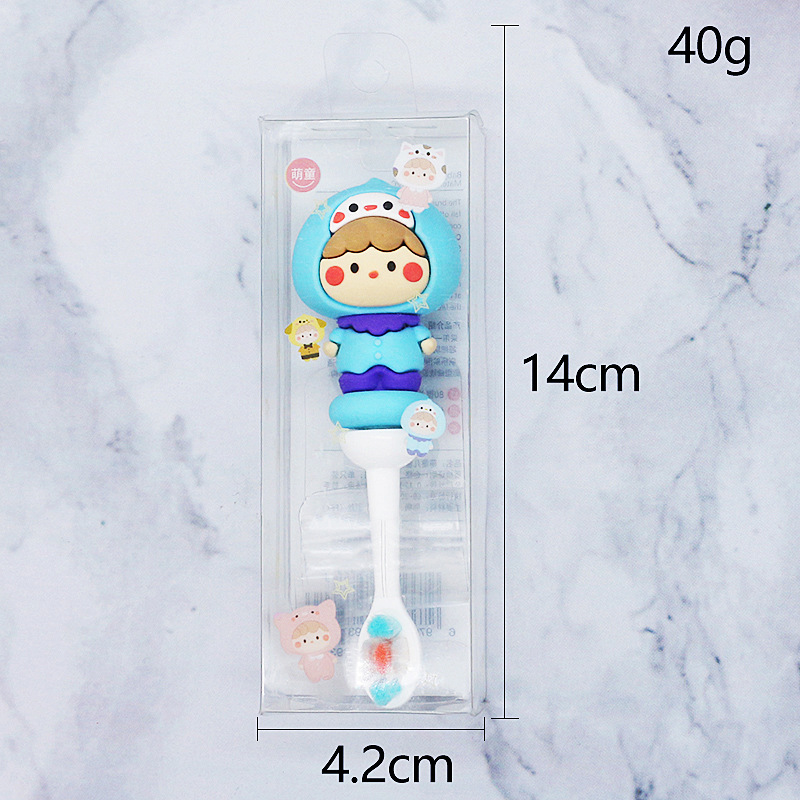 Nuevo cepillo de dientes para niños Mango antideslizante de diez mil labros de alta gama de lana suave punto lindo serie animal cepillo de dientes suministro de fabricantes