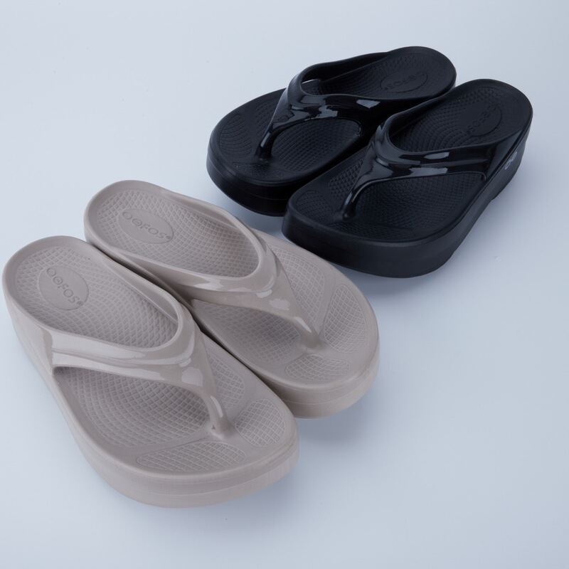 Korean Ofos Wedge Sports Non-Slip Slippers for Men and Women with Thick Soles, Flip-Flops, Foreign Trade Japanese Oofos Thick-Soled Slippers