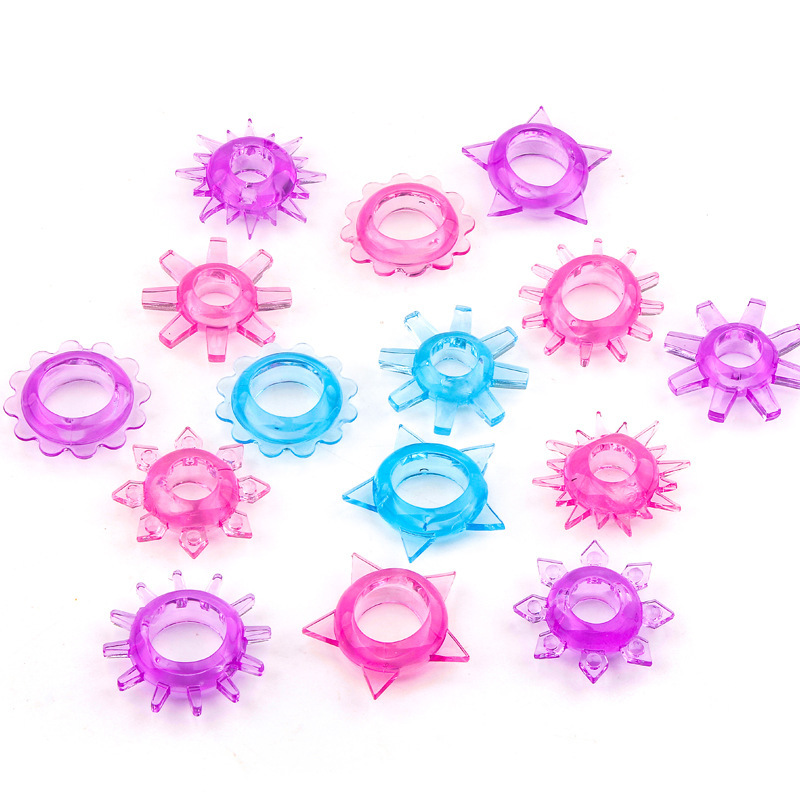 TPE Locking Delay Penis Ring, Anti-Rolling Foreskin Barrier Ring, Random Color — detail image 3