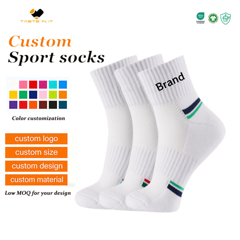 Anti-Slip Shock-Absorbing Badminton Socks, Unisex Professional Thickened Towel Bottom Pickleball Tennis Sports Socks, Custom Socks Anti-Slip Shock-Absorbing Badminton Socks, Unisex Professional Thickened Towel Bottom Pickleball Tennis Sports Socks, Custom Socks