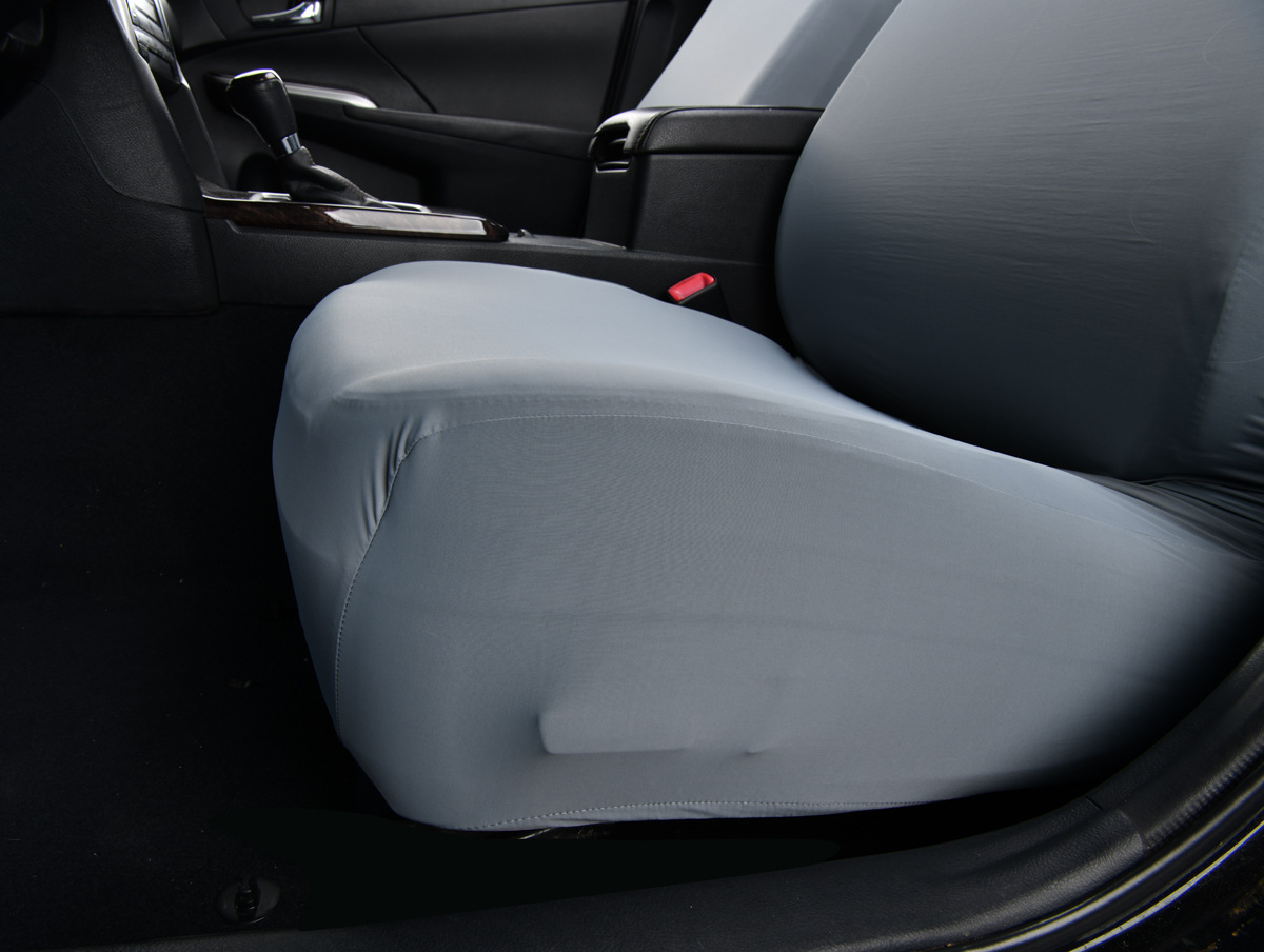 Ice Silk Elastic Non-Slip Car Seat Cover, Cooling B-Style Front Seat Single Universal Type Dustproof Car Seat Cover