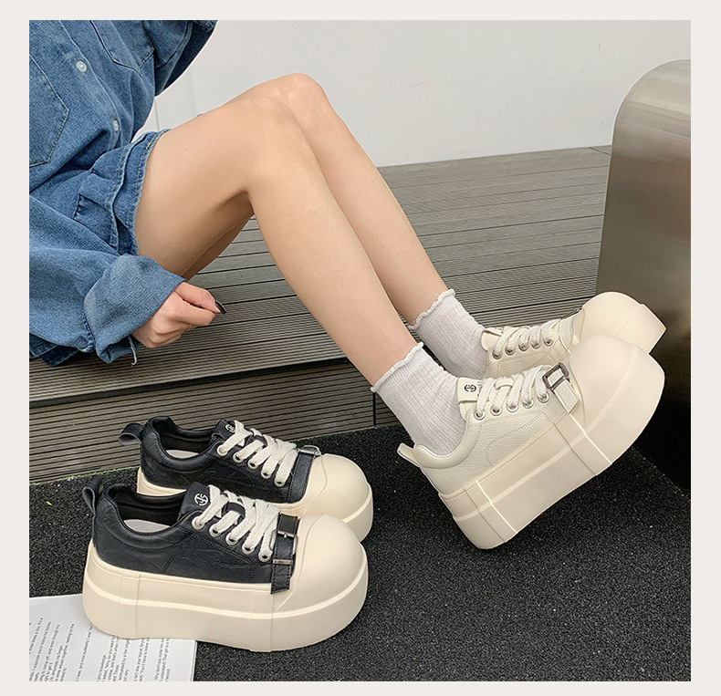 High-end Women's Sneakers With Thick Soles Height Increase, New Spring/autumn Model, Sporty And Casual, Super Popular_vogvips.com