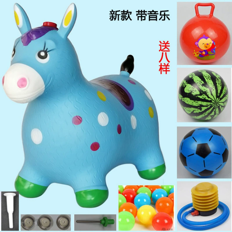 Надувная музыкальная игрушка для прыжков, увеличенная толщина